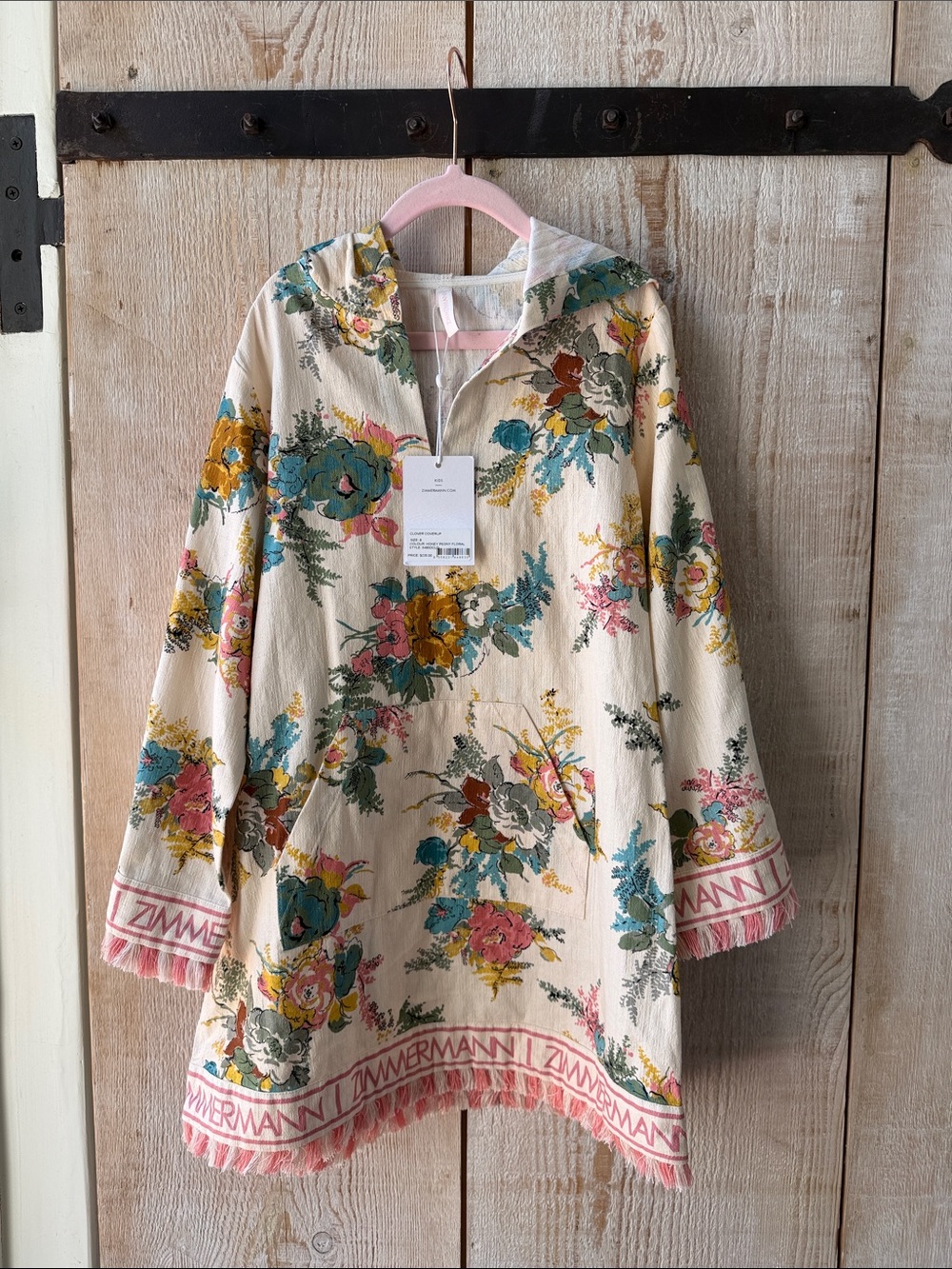 Zimmermann Kids Girls 8Y swim coverup with hood